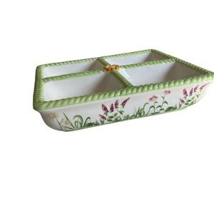 Ceramic Platter/Tray floral